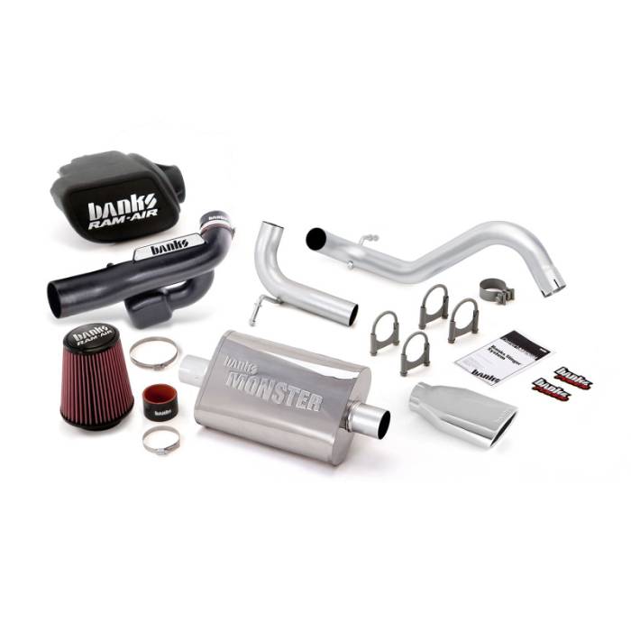 Banks Power - Banks Power 12-15 Jeep 3.6L Wrangler 2dr Stinger Sys (no AutoMind) - SS Single Exh w/ Chrome Tip - 51344