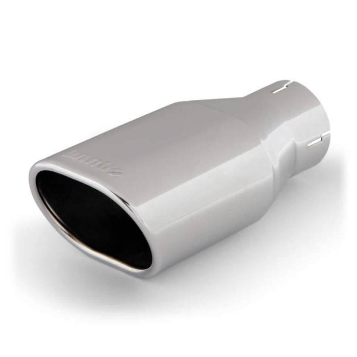 Banks Power - Banks Power Tailpipe Tip Kit - SS Obround Angle Cut - Chrome - 2.5in Tube 3.13in X 3.75in X 11in - 52900