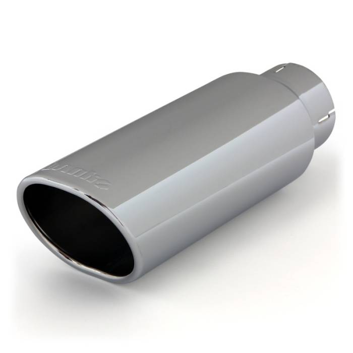 Banks Power - Banks Power Tailpipe Tip Kit - SS Obround Angle Cut - Chrome - 3in Tube - 3.75in X 4.5in X 11.5in - 52908