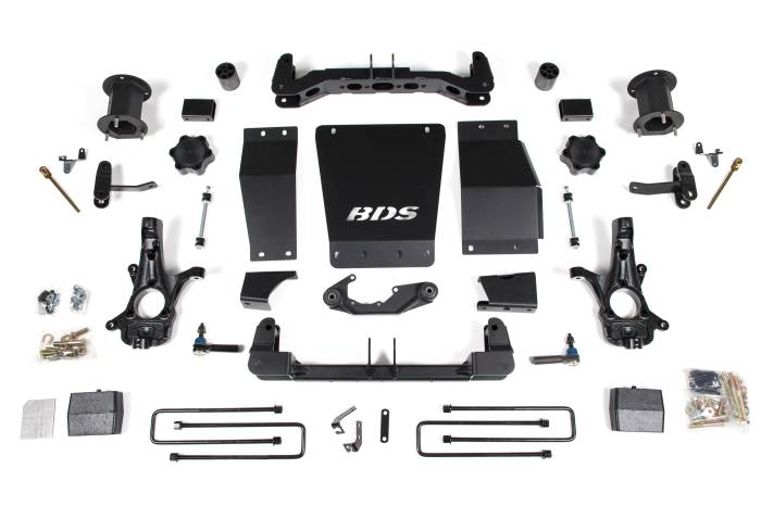BDS Suspension - BDS Suspension Take your 2014-2018 GMC Sierra 1500 to new heights with a BDS 6-inch lift kit. Works only on Magneride equipped trucks. Designed to improve stance, performance, and capability, this kit includes everything necessary to set your truck up