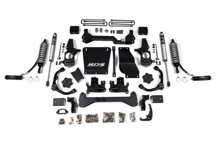 BDS Suspension - BDS Suspension BDS raises the bar with the 2001-2010 Chevy Silverado and GMC Sierra 2500 HD truck with a 6.5-inch suspension lift kit with FOX 2.5 Coilover conversion. Designed to improve stance, performance, and capability, this kit includes everythin