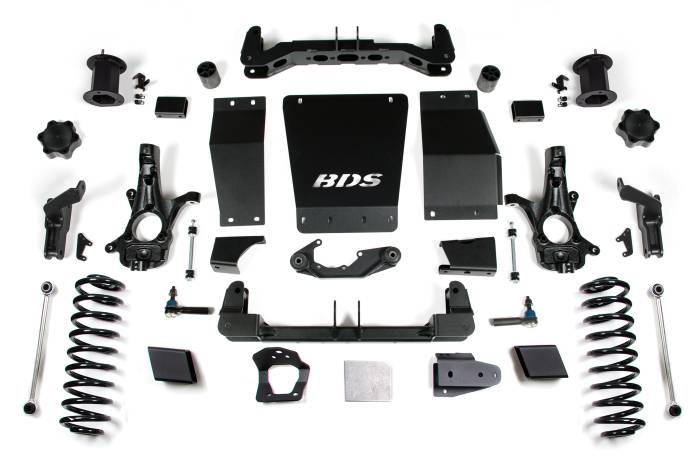 BDS Suspension - BDS Suspension Take your 2015-2019 Chevy Suburban, or Tahoe and GMC Yukon 1500 to new heights with a BDS 6-inch lift kit. Works only on Magneride equipped SUVs. Designed to improve stance, performance, and capability, this kit includes everything neces
