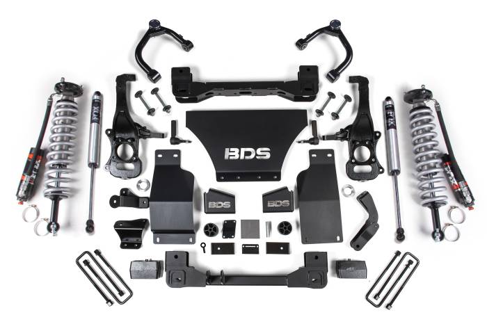 BDS Suspension - BDS Suspension Up the ante in performance with your Chevy Silverado and GMC Sierra 1500 truck by installing the BDS 4-inch lift kit suspension featuring FOX 2.5 Performance Elite coil-over shocks. Designed to improve stance, performance, and capability