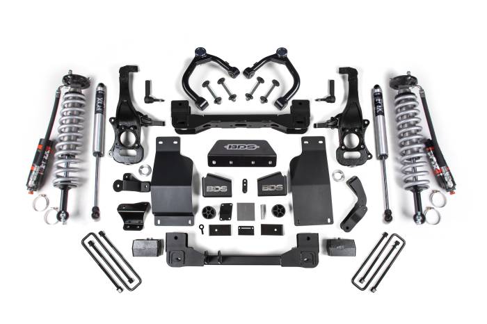 BDS Suspension - BDS Suspension Up the ante in performance with your Chevy Silverado and GMC Sierra 1500 truck by installing the BDS 4-inch lift kit suspension featuring FOX 2.5 Performance Elite coil-over shocks. Designed to improve stance, performance, and capability
