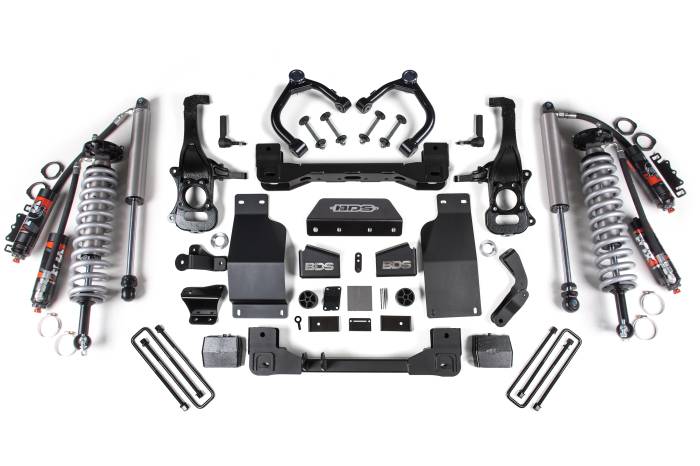 BDS Suspension - BDS Suspension Up the ante in performance with your Chevy Silverado and GMC Sierra 1500 truck by installing the BDS 6-inch lift kit suspension featuring FOX 2.5 Performance Elite coil-over shocks. Designed to improve stance, performance, and capability