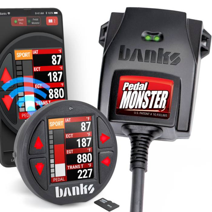 Banks Power - Banks Power Pedal Monster Kit TE Connectivity MT2 6 Way With iDash Data Pro - 64333-P
