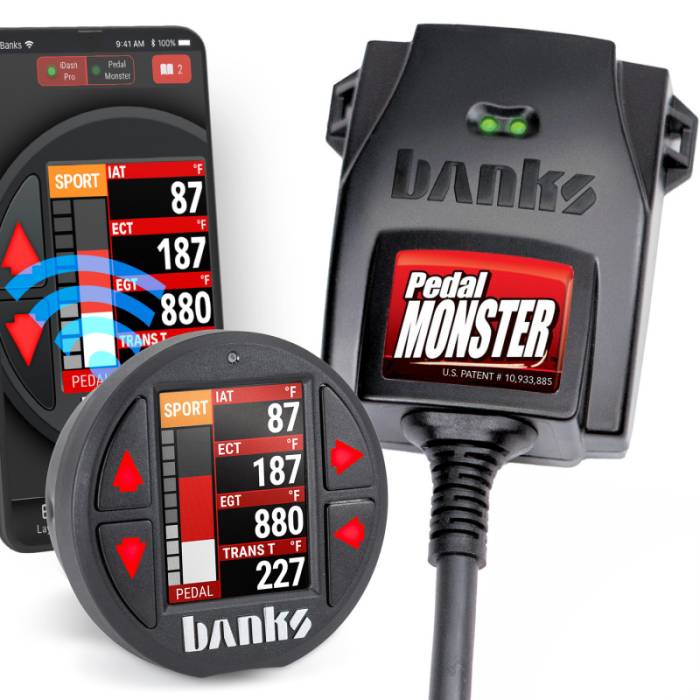 Banks Power - Banks Power Pedal Monster Kit Sumitomo TS 025 Sealed Series (Gray) 6-Way PM-07 With iDash Pro - 64342-P