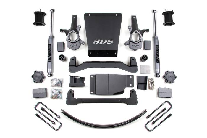BDS Suspension - BDS Suspension Take your 2007-2013 Chevy Silverado and GMC Sierra 1500 to new heights with a BDS 6-inch lift kit. Designed to improve stance, performance, and capability, this kit includes everything necessary to set your truck up right with clearance
