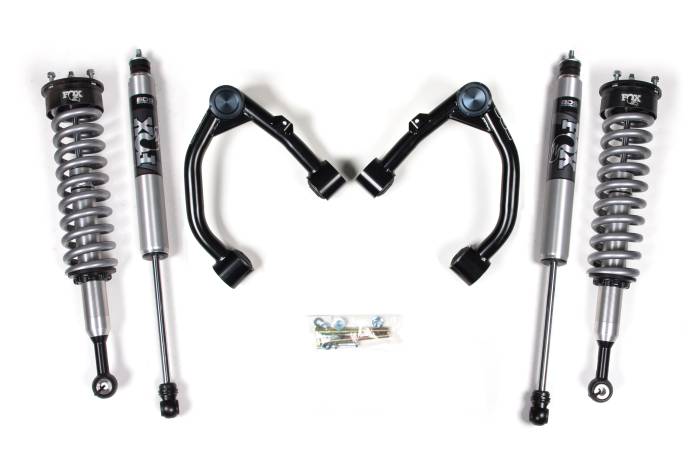 BDS Suspension - BDS Suspension Level out your 2007-2021 Toyota Tundra truck and improve the ride with this 2-inch leveling kit featuring FOX 2.0 coilover shocks from BDS Suspension. Designed to improve stance, performance, and capability, this kit includes everything