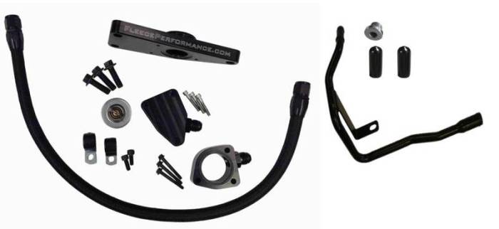Fleece Performance - Fleece Performance 04.5-07 Dodge 5.9L Cummins Coolant Bypass Kit (06-07 Auto Trans) - FPE-CLNTBYPS-CUMMINS-0607