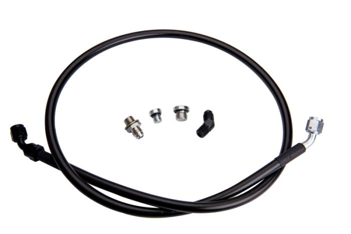 Fleece Performance - Fleece Performance Duramax Remote Turbo Oil Feed Line Kit for 01-16 Duramax/w 1/4 NPT Oil Inlet - FPE-DTFL-S3S4-0116