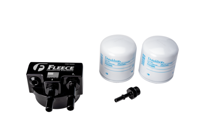 Fleece Performance - Fleece Performance 11-26 Ford Powerstroke 6.7L Engine Mounted Fuel Filter Assembly - FPE-FMC-UHFA-1123