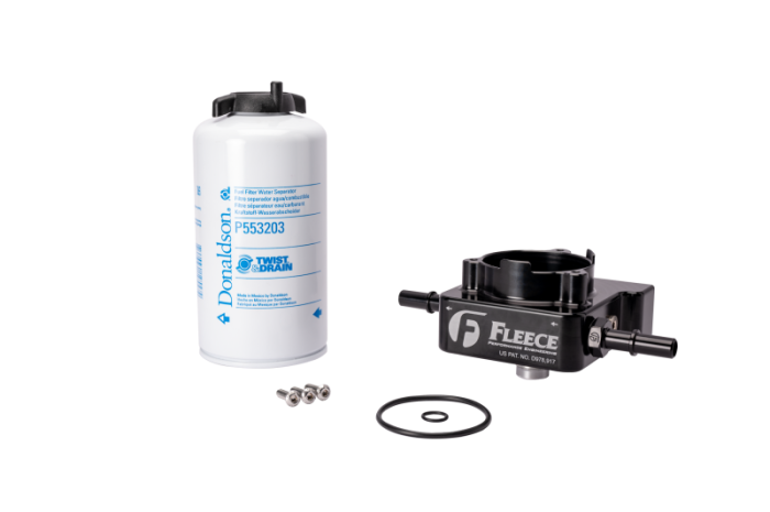 Fleece Performance - Fleece Performance 17-19 GM Duramax 6.6L L5P Fuel Filter Upgrade Kit - FPE-L5P-FFBA-1719