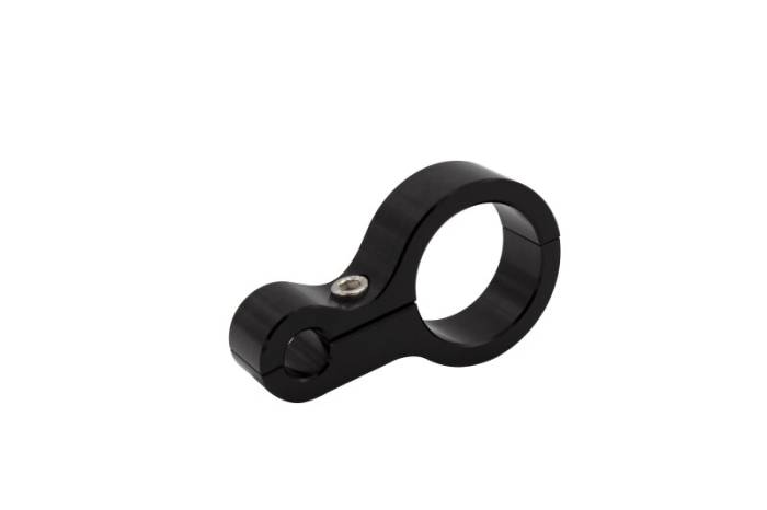 Fleece Performance - Fleece Performance 6061 T6 Aluminum 1/2in Routing Hole 1.5in Roll Bar Clamp - Black Anodized - FPE-RBC-1.5-0.5