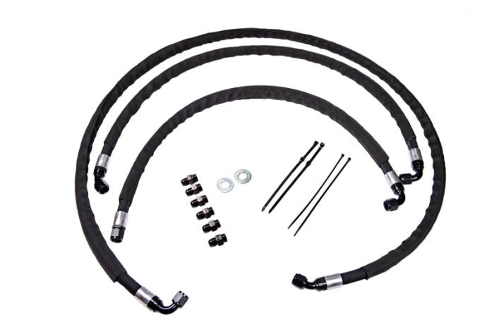 Fleece Performance - Fleece Performance 17-19 GM Duramax 2500/3500 Heavy Duty Transmission Cooler lines - FPE-TL-L5P-1719