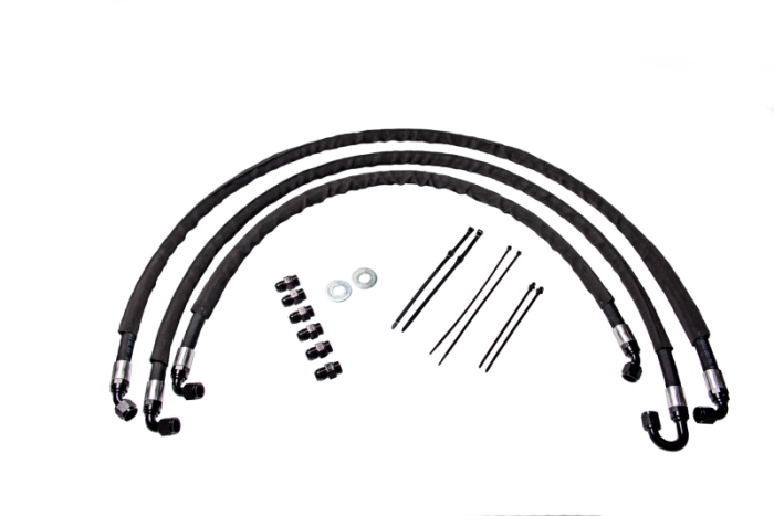 Fleece Performance - Fleece Performance 11-14 GM Duramax 2500/3500 Heavy Duty Trans Cooler Lines - FPE-TL-LML-1114