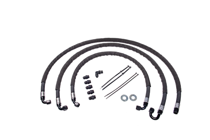 Fleece Performance - Fleece Performance 15-16 GM Duramax 2500/3500 Heavy Duty Transmission Cooler lines - FPE-TL-LML-1516