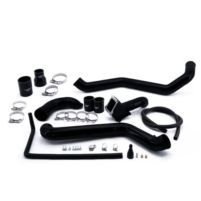 HSP Diesel - HSP Diesel 2011-2016 Chevrolet / GMC Intercooler Charge Pipe Bundle Silk Satin Black - 582-HSP-SB