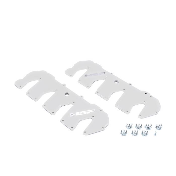HSP Diesel - HSP Diesel 2011-2016 Chevrolet / GMC Billet Valve Covers Polar White - 546-HSP-W