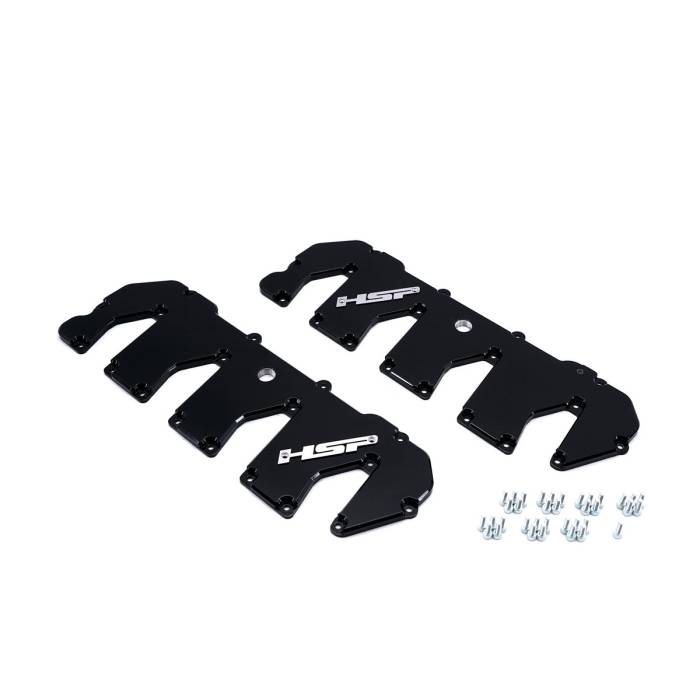 HSP Diesel - HSP Diesel 2011-2016 Chevrolet / GMC Billet Valve Covers Ink Black - 546-HSP-GB