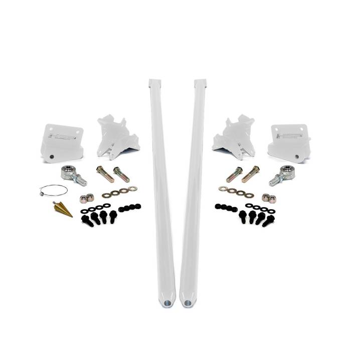 HSP Diesel - HSP Diesel 2011-2019 Chevrolet / GMC 70 inch Bolt On Traction Bars 4 inch Axle Diameter Polar White - 535-2-HSP-W