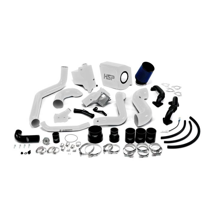 HSP Diesel - HSP Diesel 2007.5-2010 Chevrolet / GMC Deluxe Max Air Flow Bundle Polar White - 484-HSP-W