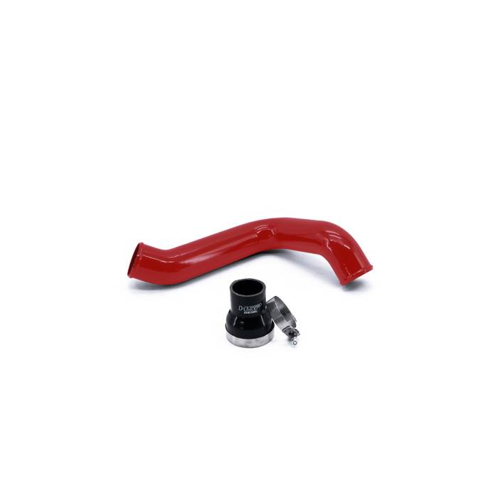 HSP Diesel - HSP Diesel 2004.5-2005 Chevrolet / GMC HSP Cold Side Tube to Factory Bridge Flag Red - 205-HSP-BR