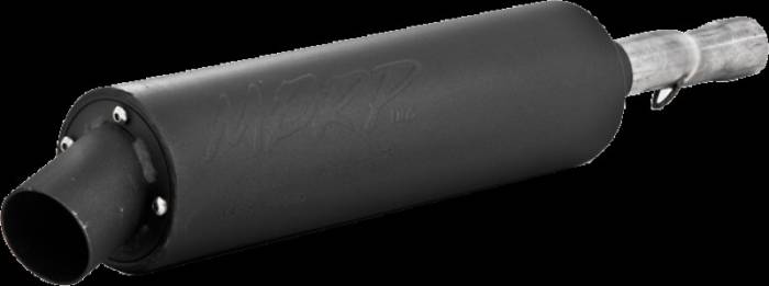 MBRP - MBRP 87-97 Yamaha YFM 350FW Big Bear Moto-4 4x4 Direct Replacement Slip-On Exhaust w/Utility Muffler - AT-7403