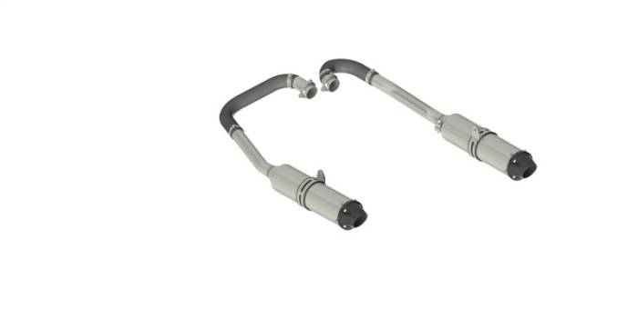 MBRP - MBRP 11-14 Polaris RZR 900 (All Models) Complete Dual Exhaust System Headers-Back - AT-9514PT