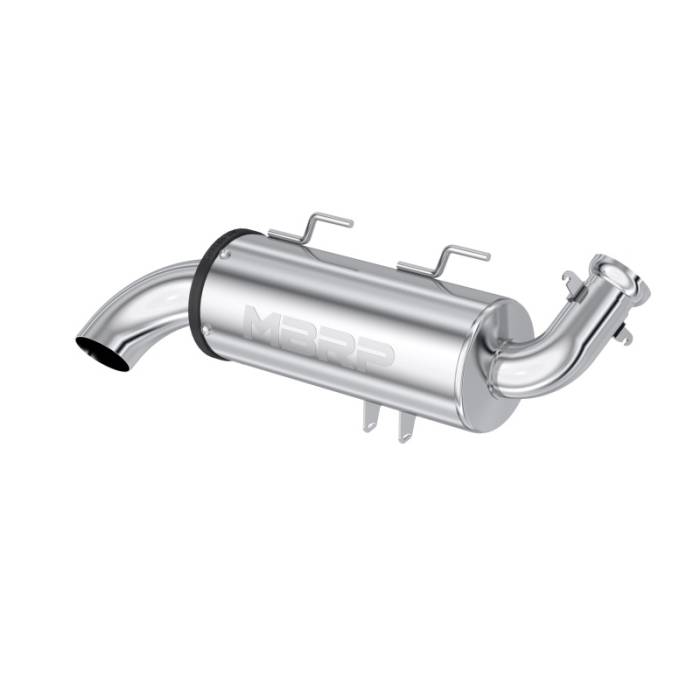 MBRP - MBRP 2011+ Polaris Sportsman Touring 850 T304 Stainless Single Slip-On Performance Series - AT-9526PT