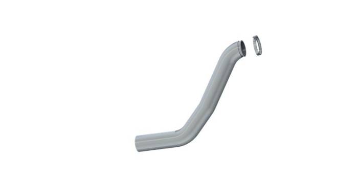 MBRP - MBRP 1998-2002 Dodge 5.9L Cummins 2500/3500 4in HX40 Turbo Down-Pipe Aluminized Steel - DALHX40
