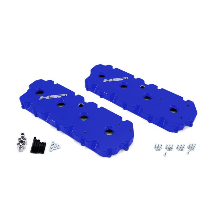 HSP Diesel - HSP Diesel 2001-2004 Chevrolet / GMC Billet Valve Covers Illusion Blueberry - 146-HSP-CB