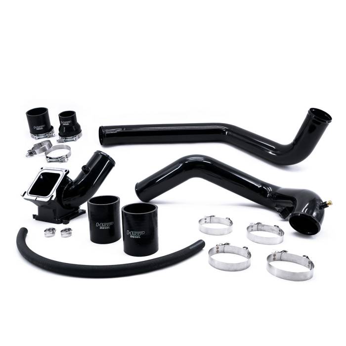 HSP Diesel - HSP Diesel 2006-2010 Chevrolet / GMC Intercooler Charge Pipe Bundle Ink Black - 082-HSP-GB