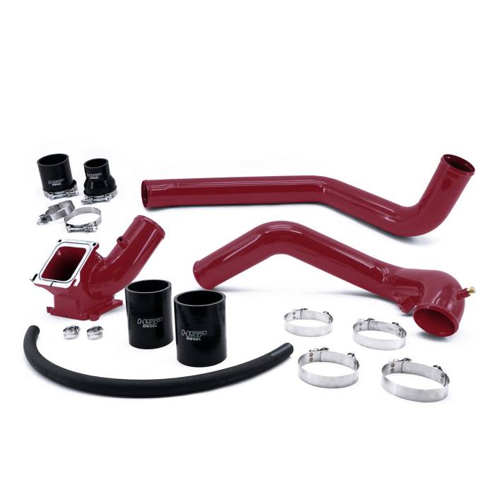 HSP Diesel - HSP Diesel 2006-2010 Chevrolet / GMC Intercooler Charge Pipe Bundle Illusion Cherry - 082-HSP-CR