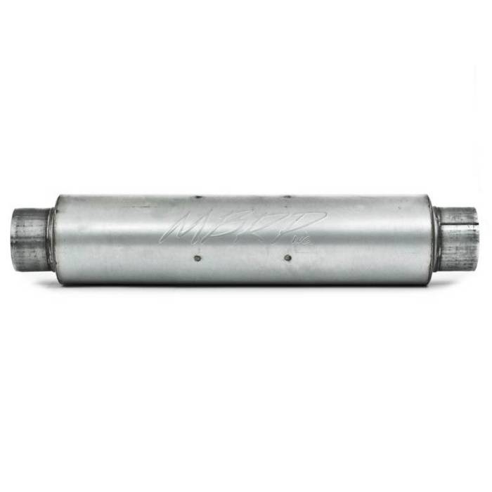 MBRP - MBRP Universal Quiet Tone Muffler 4in Inlet/Outlet 24in Body 6in Dia 30in Overall Aluminum - M1004A