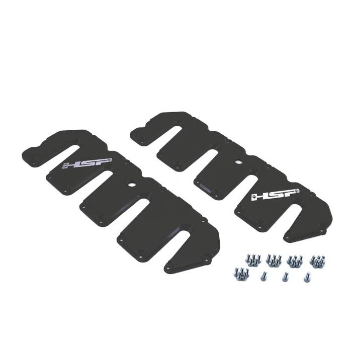 HSP Diesel - HSP Diesel 2004.5-2010 Chevrolet / GMC Billet Valve Covers Kingsport Grey - 046-HSP-DG