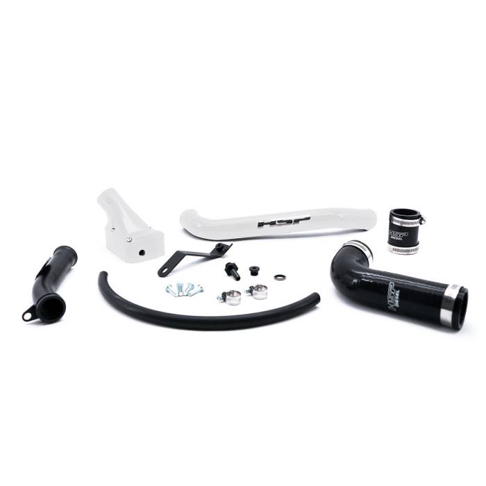 HSP Diesel - HSP Diesel 2006-2010 Chevrolet / GMC Billet Forward Facing Thermostat Housing Kit Polar White - 041-HSP-W