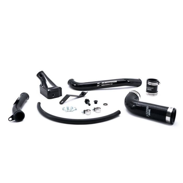 HSP Diesel - HSP Diesel 2006-2010 Chevrolet / GMC Billet Forward Facing Thermostat Housing Kit Ink Black - 041-HSP-GB