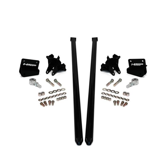 HSP Diesel - HSP Diesel 2001-2010 Chevrolet / GMC 70 inch Bolt On Traction Bars 3.5 inch Axle Diameter Silk Satin Black - 035-2-HSP-SB