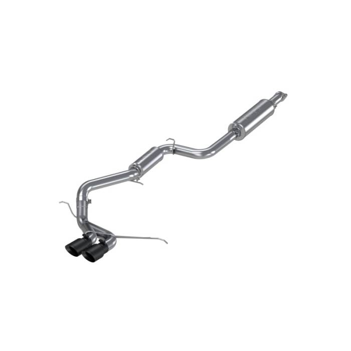 MBRP - MBRP 13-17 Ford Focus ST 2.0L EcoBoost Dual Center Outlet T409 3in Cat Back w/ Black Tips - S4200409BT