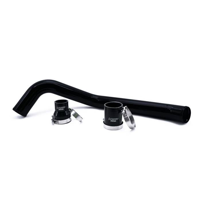 HSP Diesel - HSP Diesel 2001-2010 Chevrolet / GMC Hot Side Intercooler Tube Silk Satin Black - 000-HSP-SB