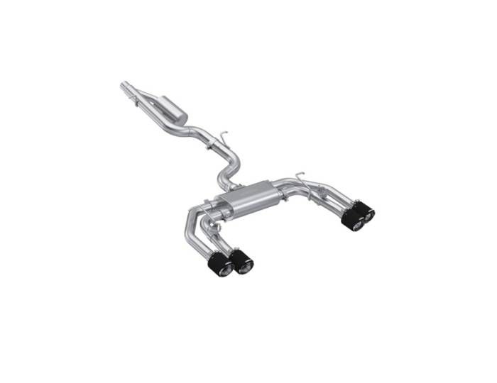 MBRP - MBRP 2022+ Audi S3 3in Cat Back w/ Quad Carbon Fiber Tips- T304 - S46193CF