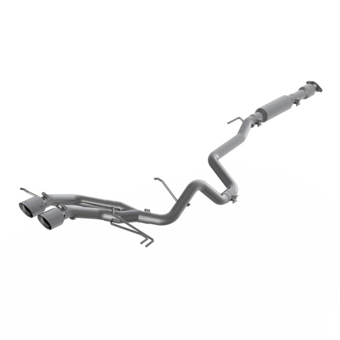 MBRP - MBRP 13-18 Hyundai Veloster Turbo 4.0in OD Tips Dual Outlet 2-1/2in AL Cat Back - S4703AL