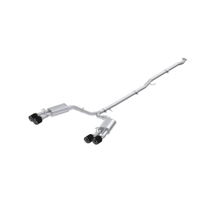 MBRP - MBRP 21-23 Hyundai Sonata N Line 2.5L Turbo T304SS 2.5in Cat-Back w/ Carbon Fiber Quad Tips - S47153CF