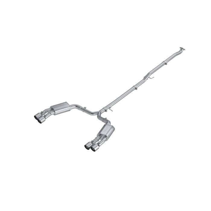 MBRP - MBRP 21-24 Kia K5, GT 2.5L Turbo Aluminized Steel 2.5in Cat-Back w/ Quad Tips - S4716AL