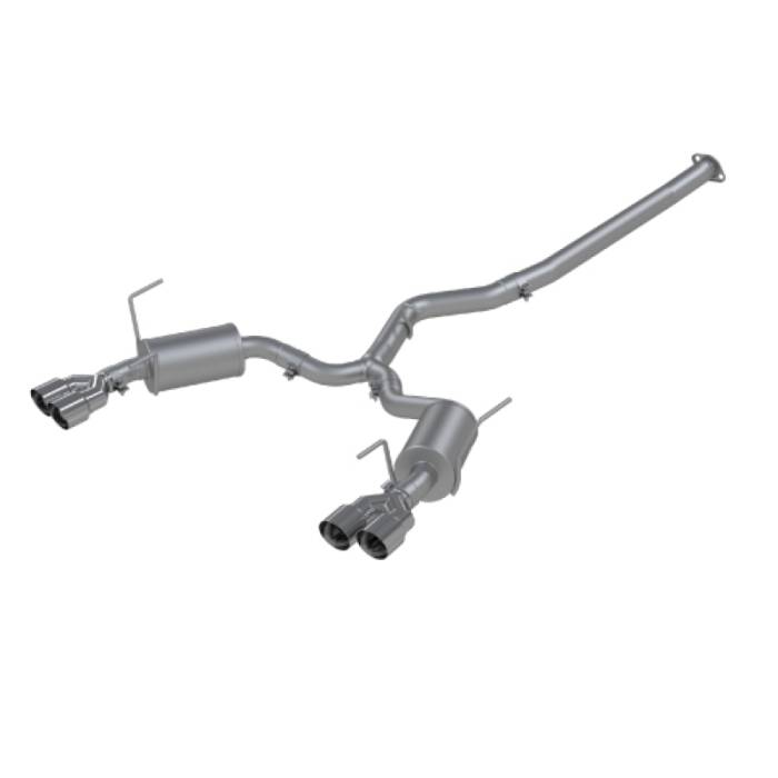 MBRP - MBRP 15-19 Subaru WRX 2.0L/STI 2.5L 3in Dual Split Rear Exit w/ 3.5in Tips - T304 (Street Version) - S4800304