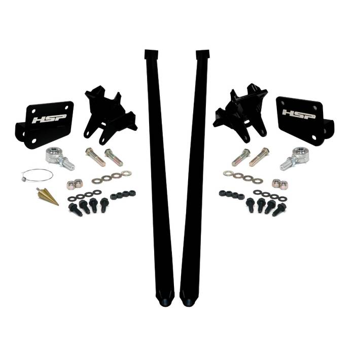 HSP Diesel - HSP Diesel HSP Traction Bars For 2017.5-2022 Ford Powerstroke 6.7 Liter F350 SRW Crew Cab Long Bed-Silk Stain Black - P-435-4-4-HSP-SB