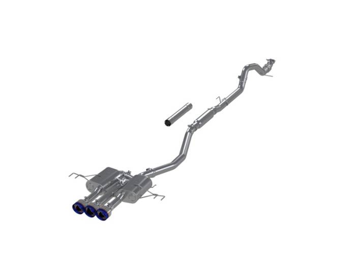 MBRP - MBRP 2024+ Acura Integra Type-R T304 SS 3in Cat-Back Triple Center Outlet Exhaust w/Burnt Tips - S49043BE