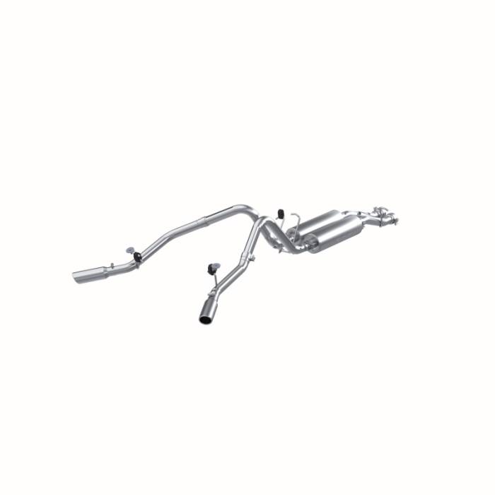 MBRP - MBRP 2003-2007 Chev/GMC 2500 HD 6.0L CC-SB Cat Back Dual Split Side - S5012AL