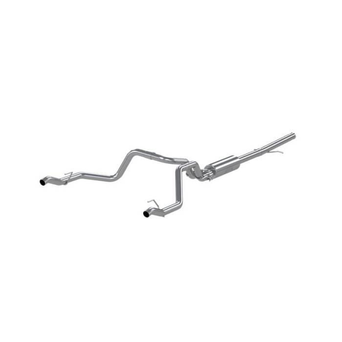MBRP - MBRP 2019 Chevrolet Silverado 1500 4.3L/5.3L 2.5in Cat Back Dual Rear Exit - Aluminized - S5085AL
